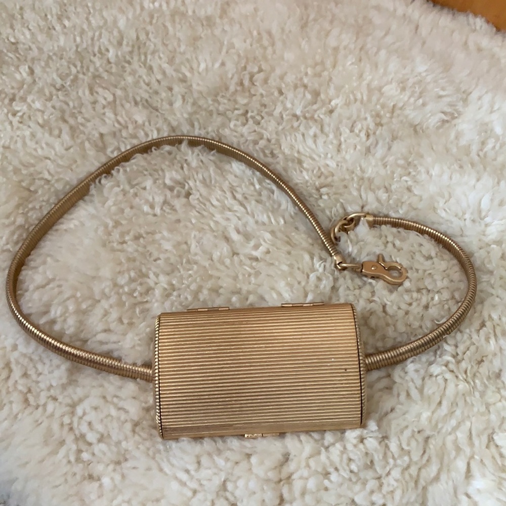 VTG small gold belt bag